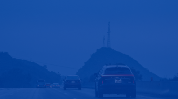 Ground view of cars driving on the freeway