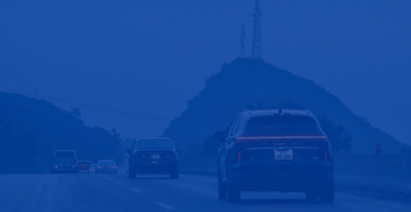 Ground view of cars driving on the freeway