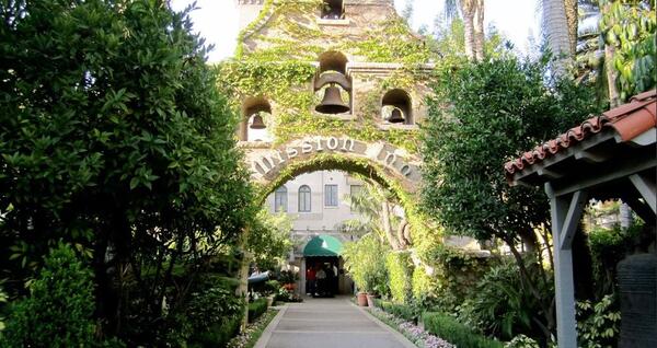 Arch entrance of the Mission Inn