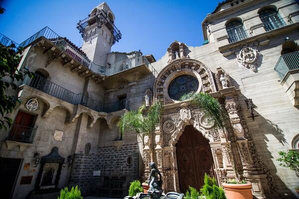 Chapel entrance to the Mission Inn