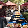 Buffet selection at the welcome reception.