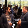 Attendees socializing with each other.