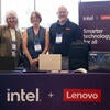 Sponsor representatives at their booth.