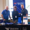 Sponsor representatives at their booth.