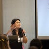 Presenter hosting their session.