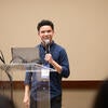 Presenter hosting their session.