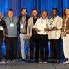UC Tech Awardees smiling at the camera with UC CIOs.